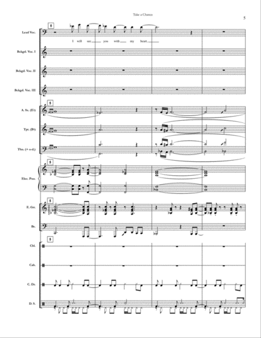 Take A Chance Small Ensemble scores gallery preview page 5