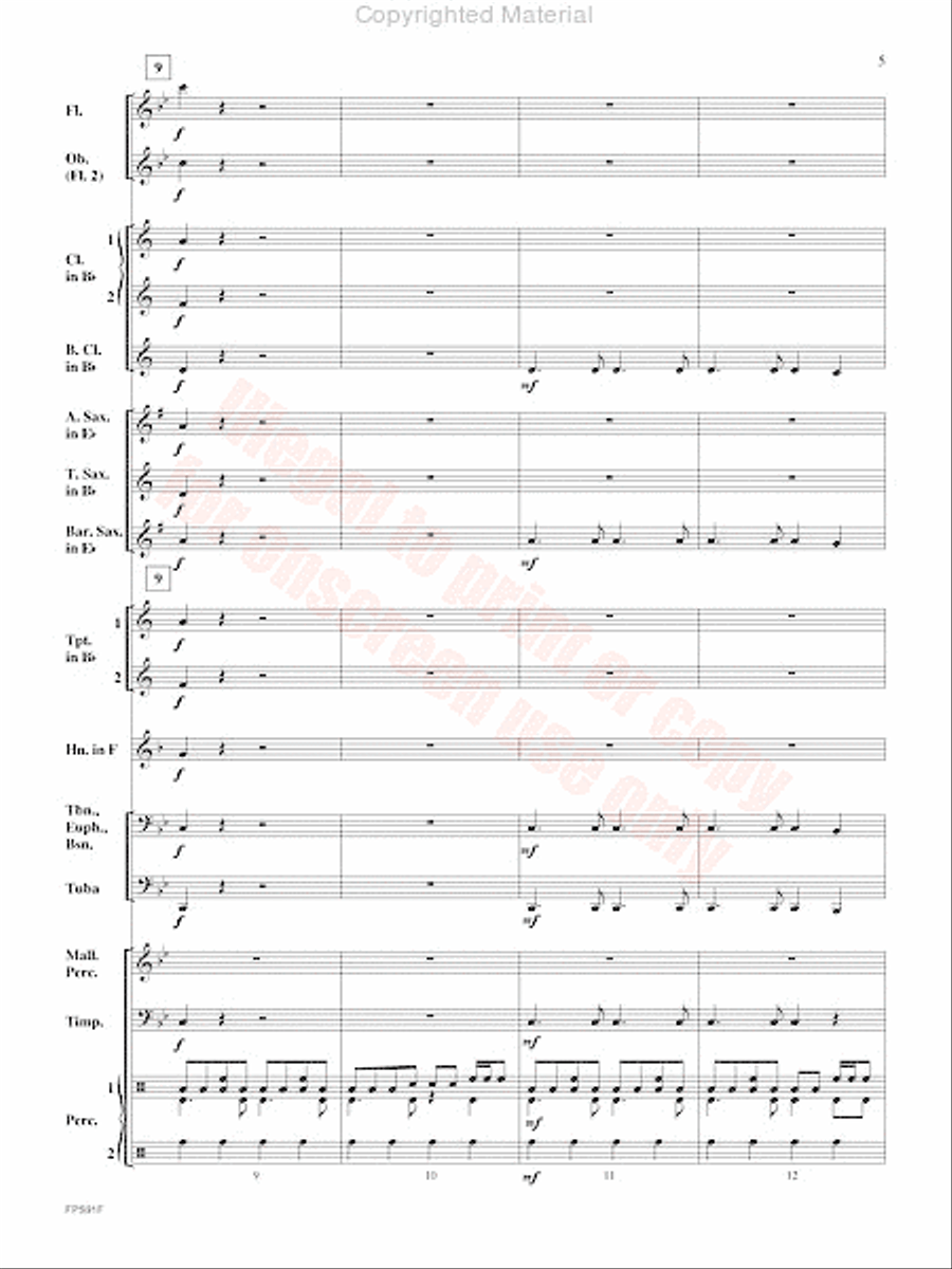 Junk Funk Concert Band scores gallery preview page 6