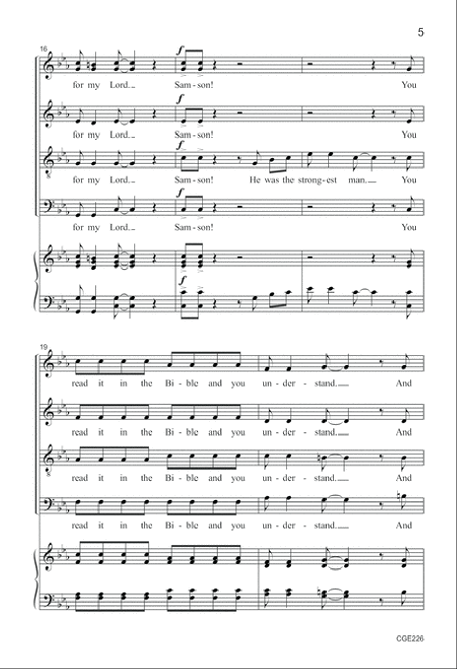 My Soul Is a Witness My Soul Is a Witness 4-Part scores gallery preview page 5