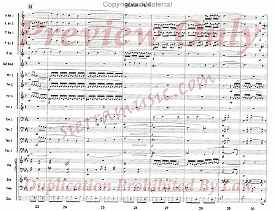 Oblivion (for Doc) Jazz Ensemble scores gallery preview page 5