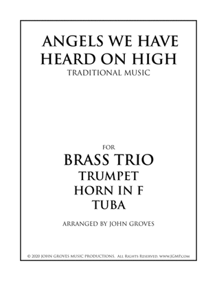 Book cover for Angels We Have Heard On High - Trumpet, Horn, Tuba (Brass Trio)