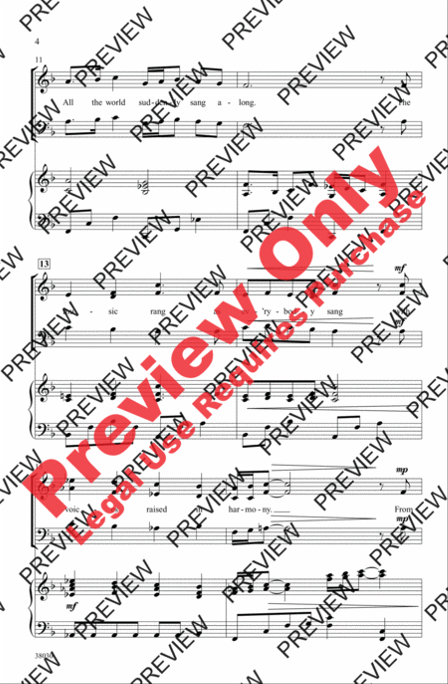 Everyone Sang Everyone Sang 3-Part scores gallery preview page 4
