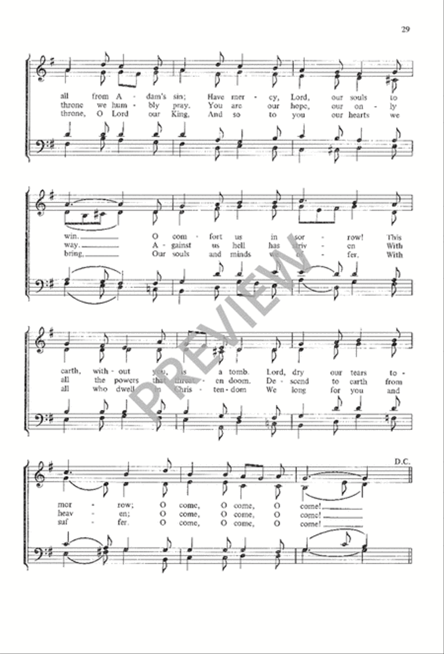 A Choir Book for Advent 4-Part scores gallery preview page 31