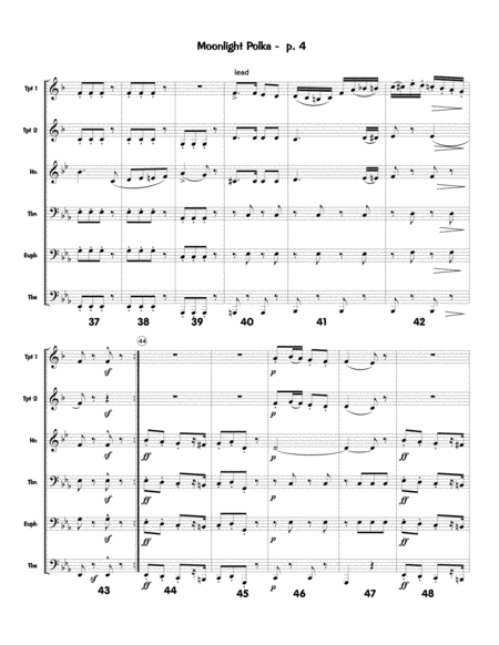 Moonlight Polka for Brass Sextet image number null