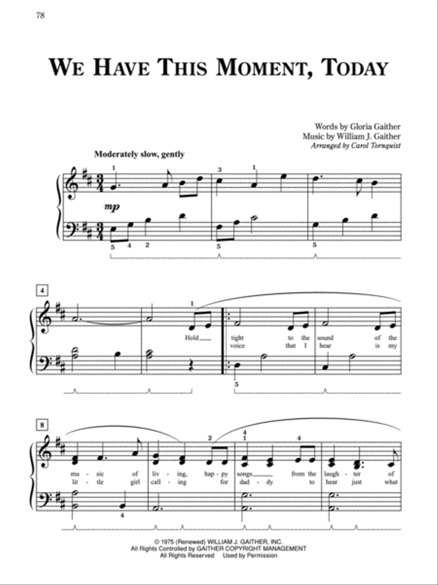 Pure & Simple Gaither Easy Piano scores gallery preview page 5