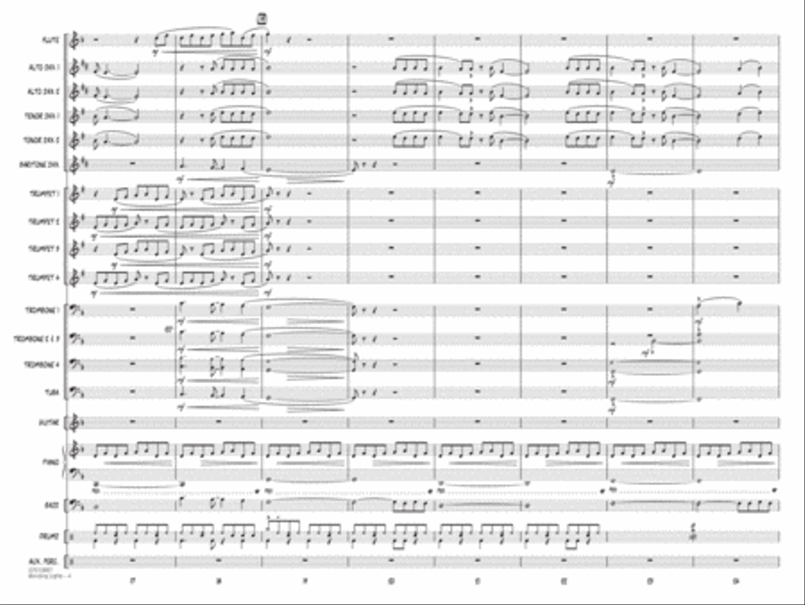 Blinding Lights (arr. Paul Murtha) - Conductor Score (Full Score) Jazz Ensemble scores gallery preview page 4