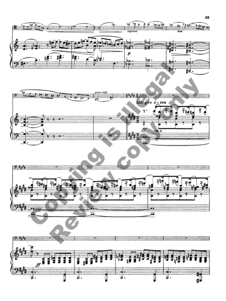 Concerto for Cello and Twelve Instruments (Cello/Piano Reduction)