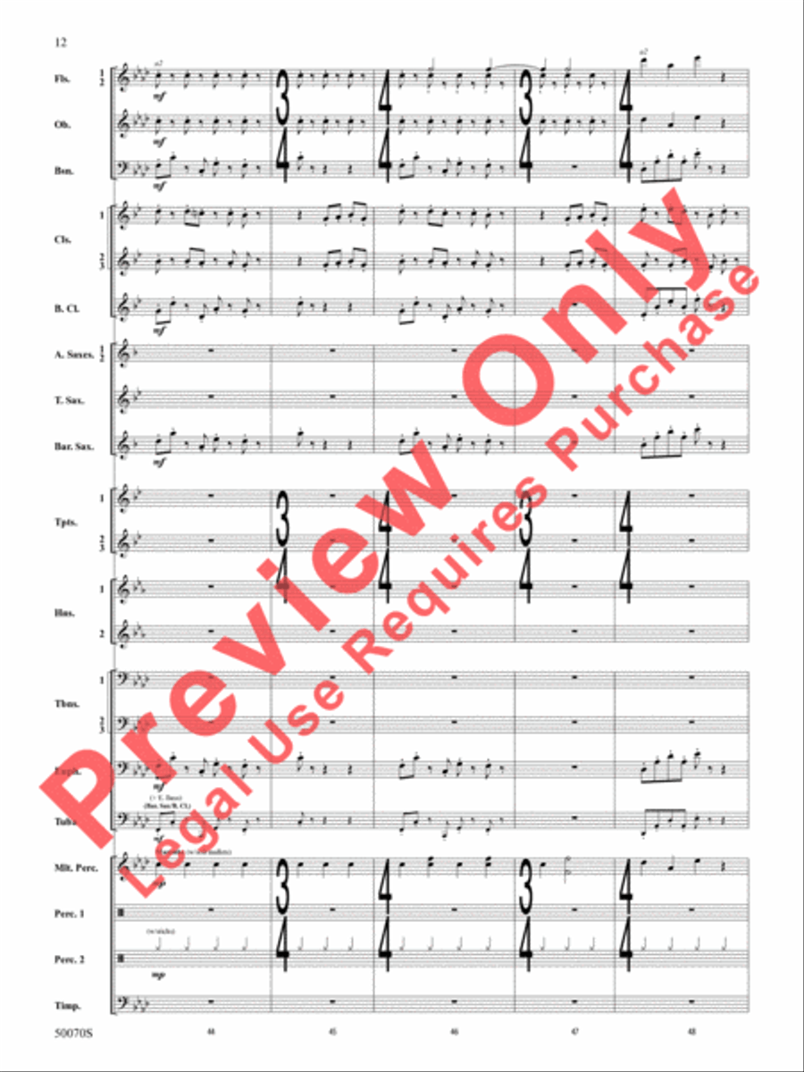 Fantastic Beasts -- The Secrets of Dumbledore Concert Band scores gallery preview page 13
