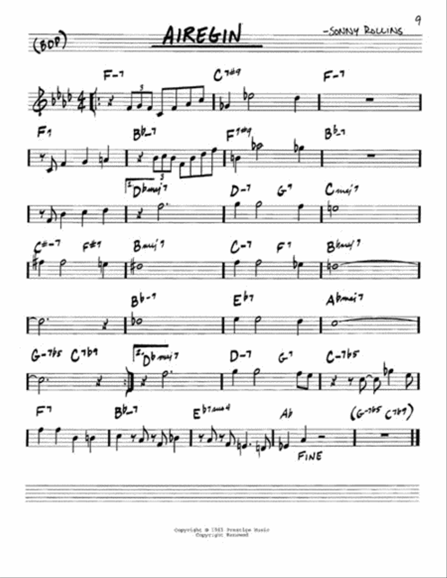 The Real Bebop Book Piano scores gallery preview page 6
