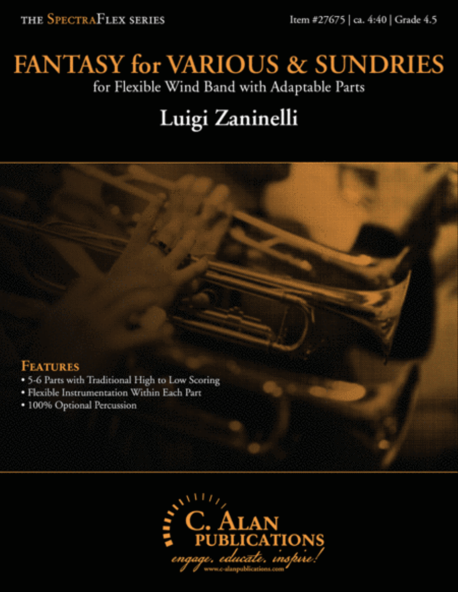 Fantasy for Various & Sundries (condensed score) Flexible/Adaptable scores gallery preview page 1