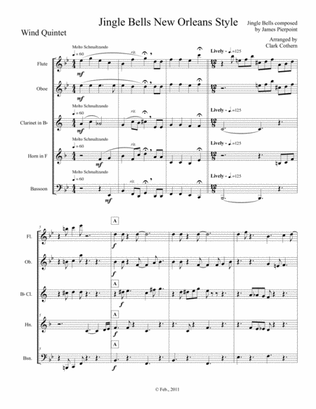 Jingle Bells New Orleans Style (Woodwind Quintet)