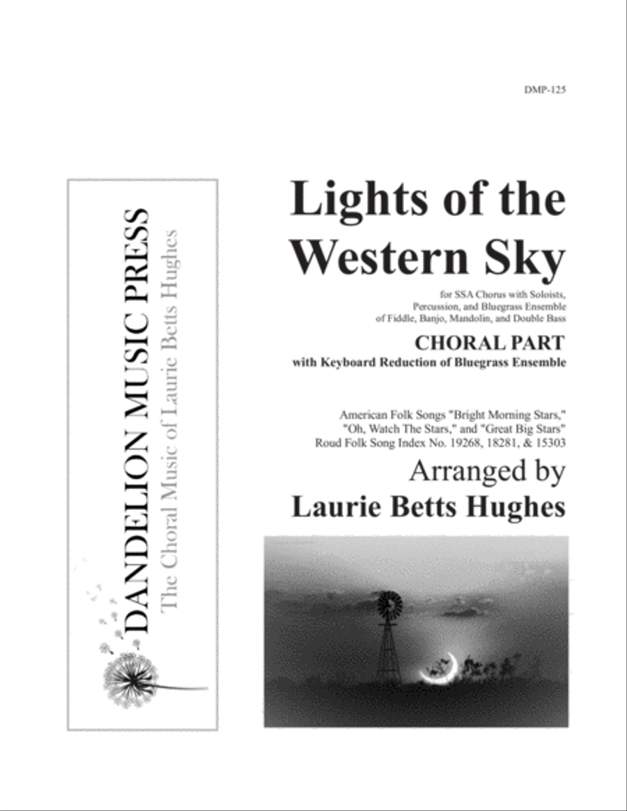 Lights of the Western Sky [SSA Choral Part with Keyboard Reduction] SSA scores gallery preview page 1