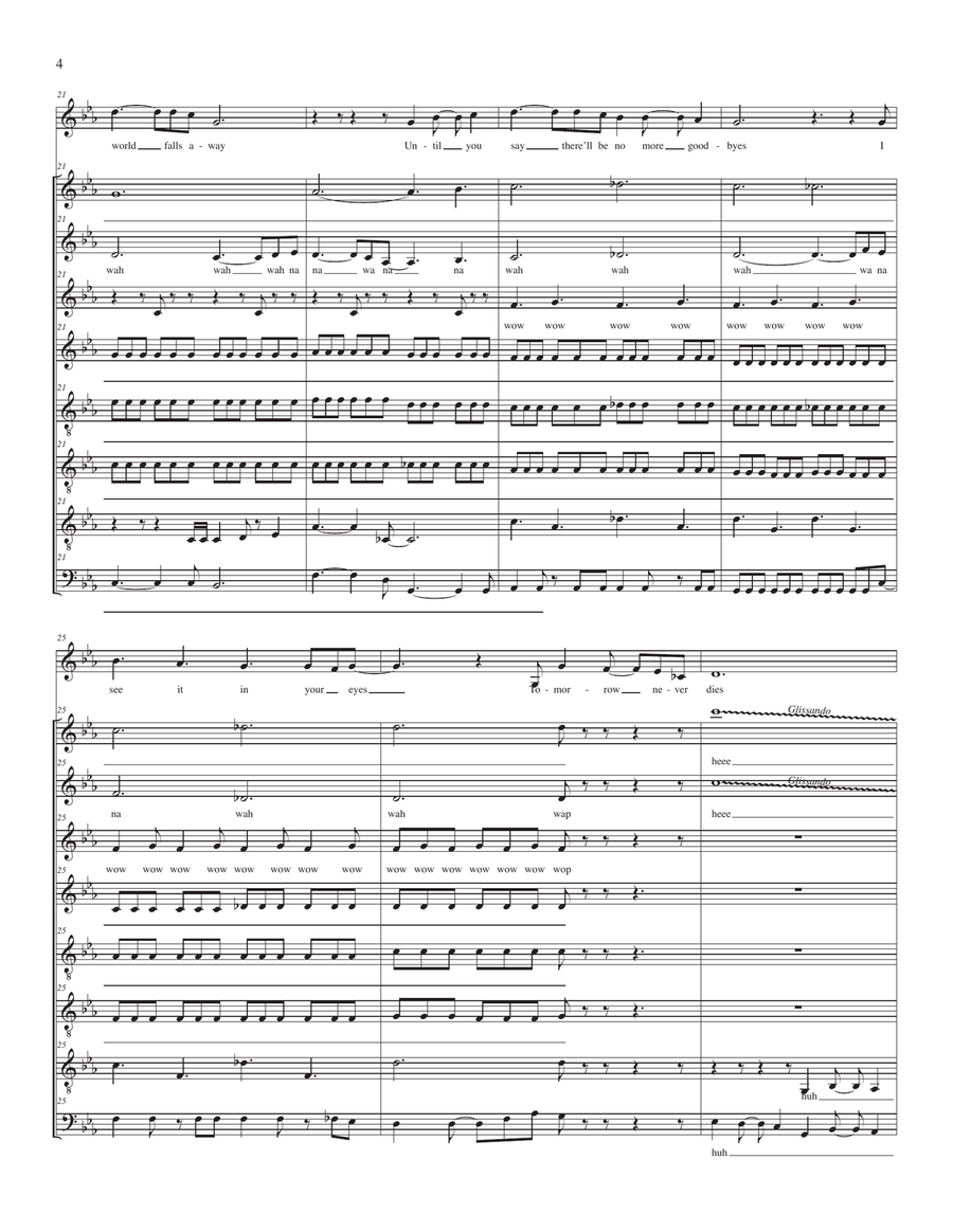 Tomorrow Never Dies from the Motion Picture TOMORROW NEVER DIES 4-Part scores gallery preview page 4