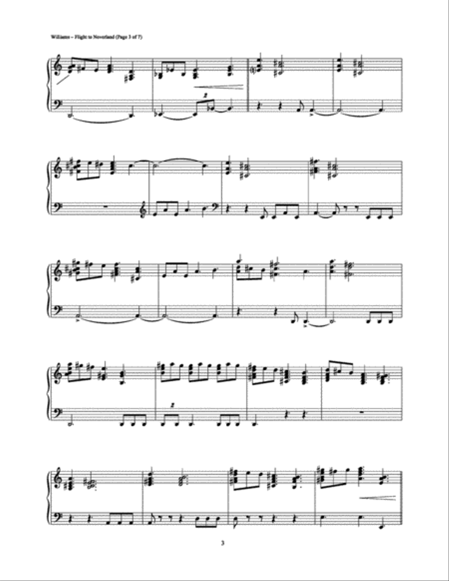 Flight to Neverland Piano Solo scores gallery preview page 3