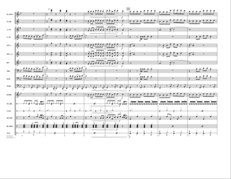 Just Dance - Full Score Score scores gallery preview page 4