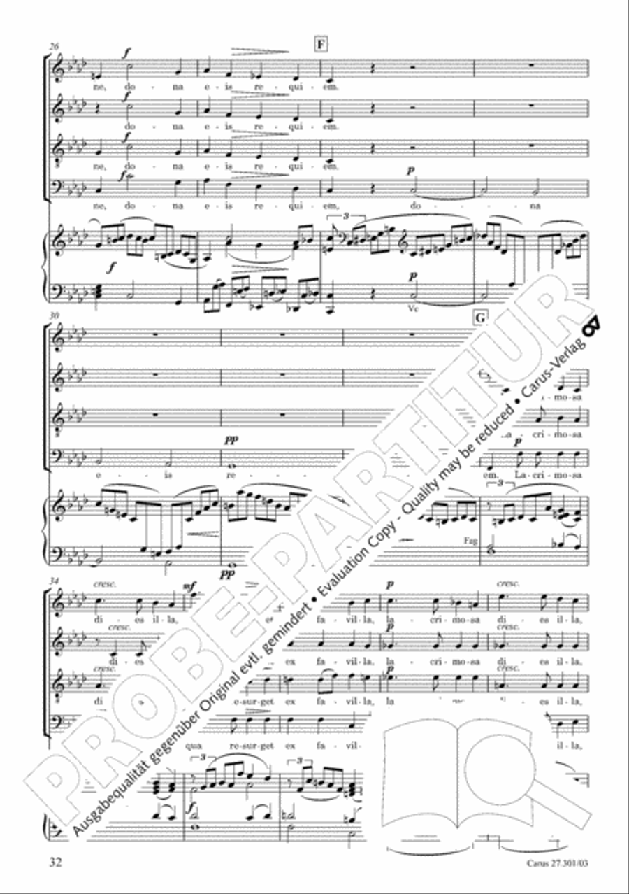 Requiem in F minor Requiem in F minor 4-Part scores gallery preview page 37