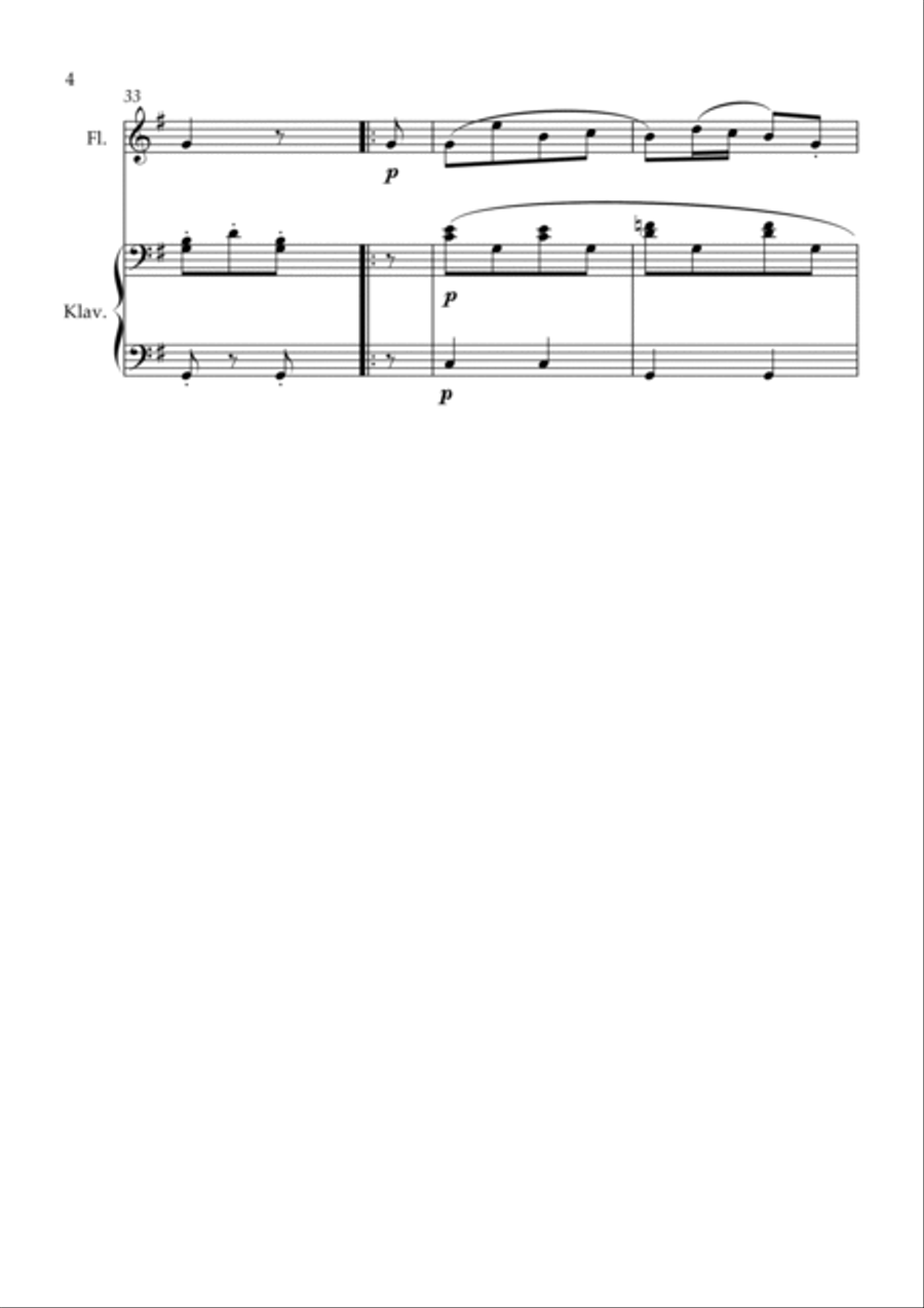 Rondo from Anton Diabelli (Flute) Flute Solo scores gallery preview page 4