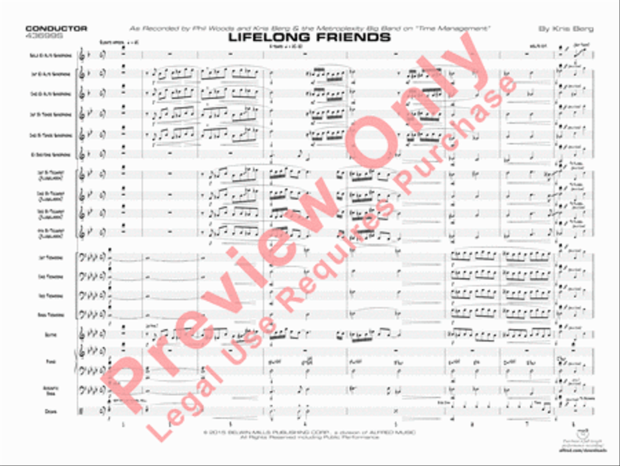 Lifelong Friends Lifelong Friends Jazz Ensemble scores gallery preview page 4