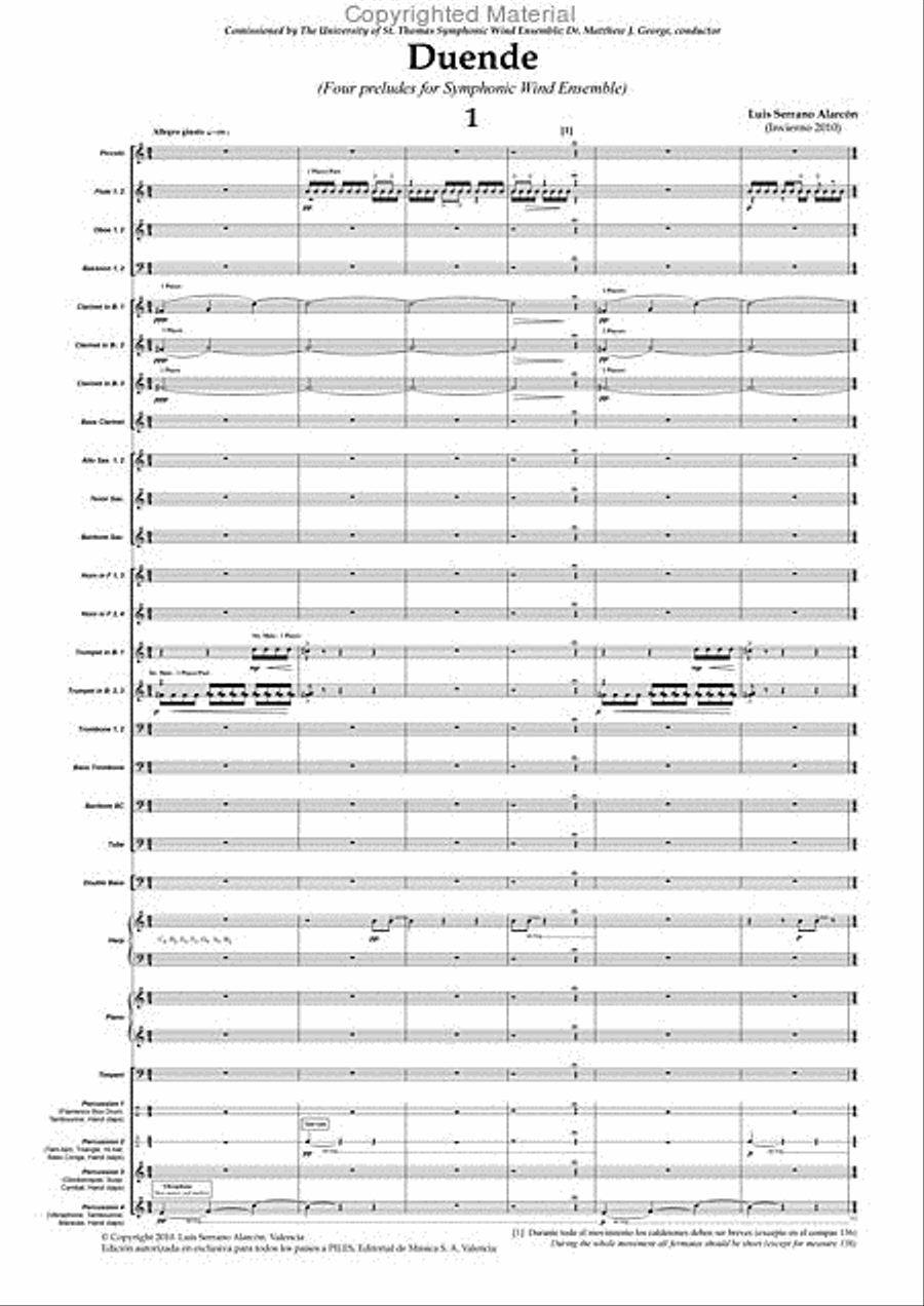 Duende Duende Concert Band scores gallery preview page 10