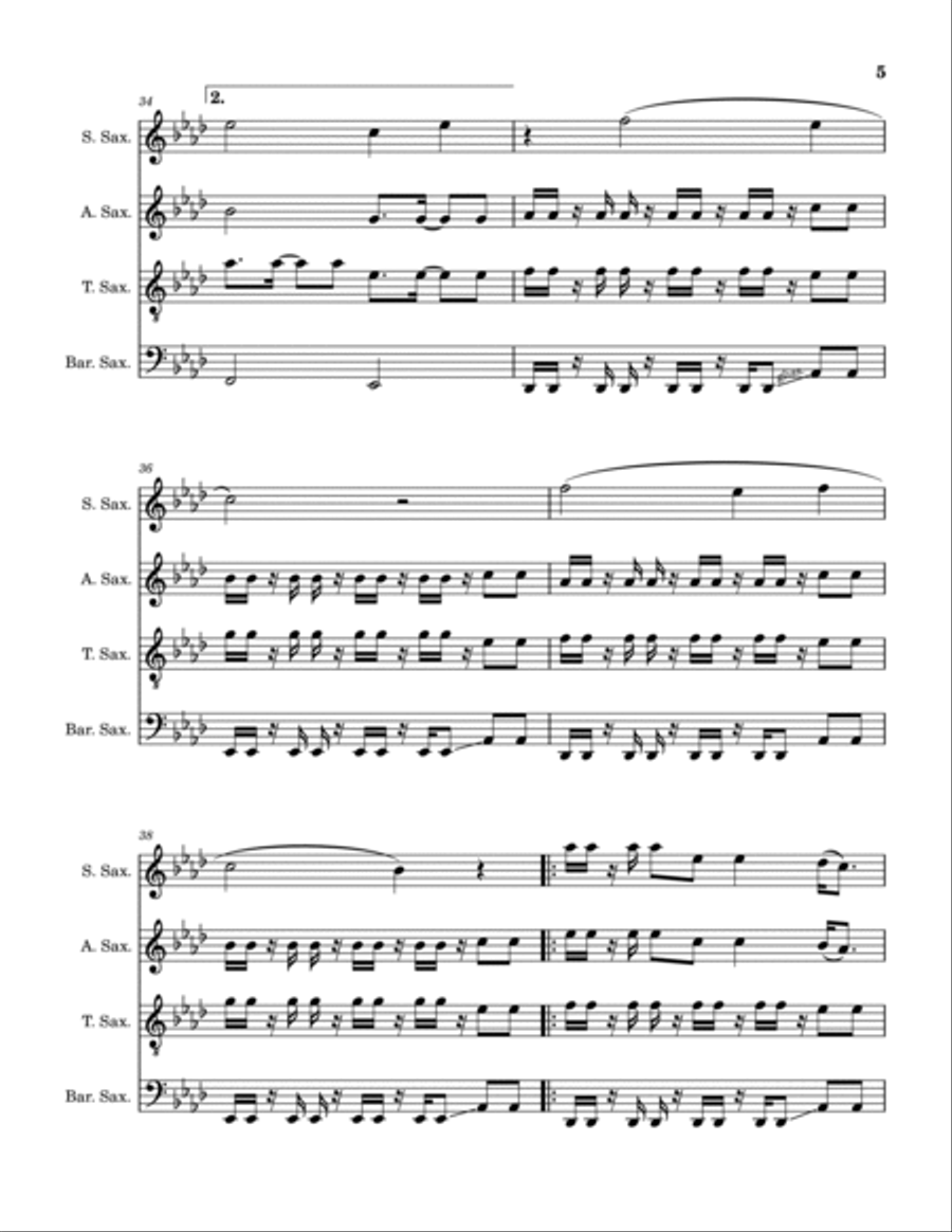 Then Christ Came Then Christ Came Saxophone Quartet scores gallery preview page 6