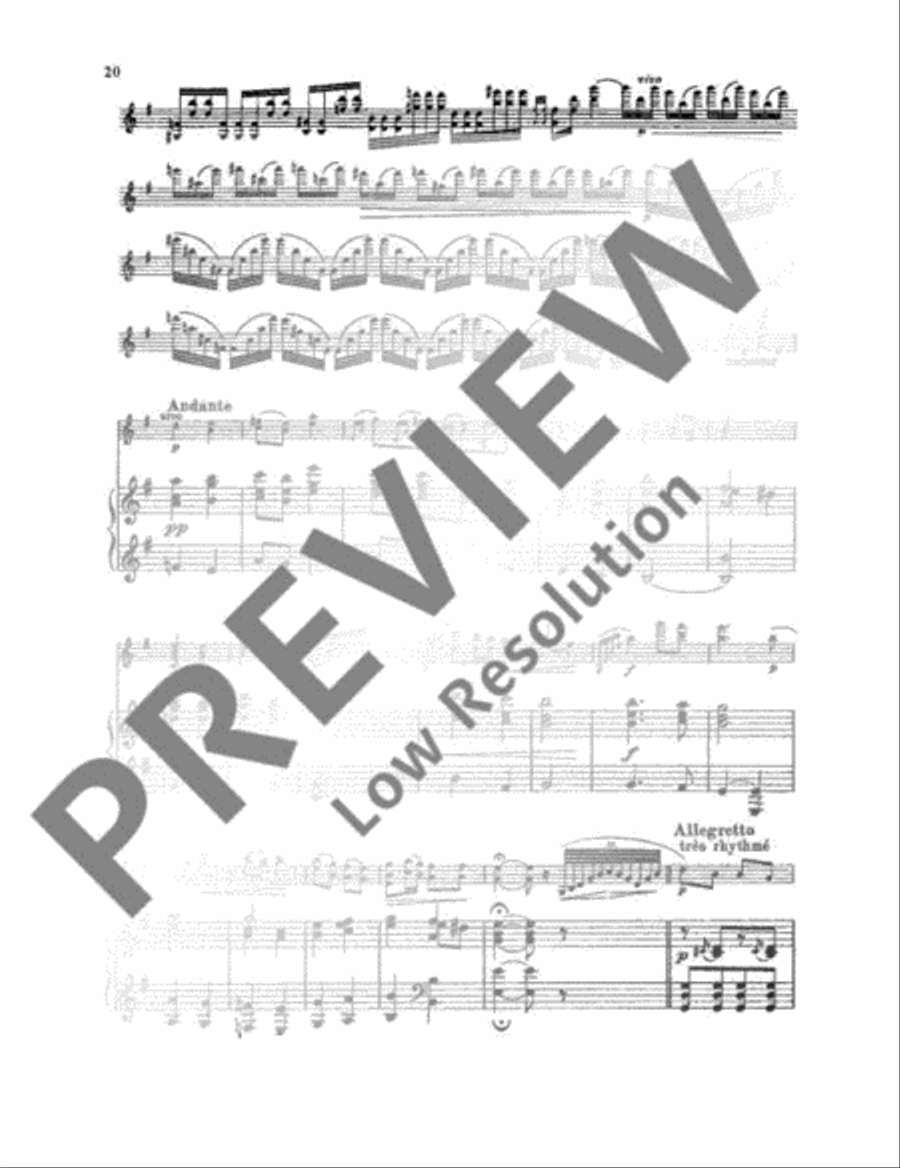Samuel Dushkin Repertoire Violin Solo scores gallery preview page 21