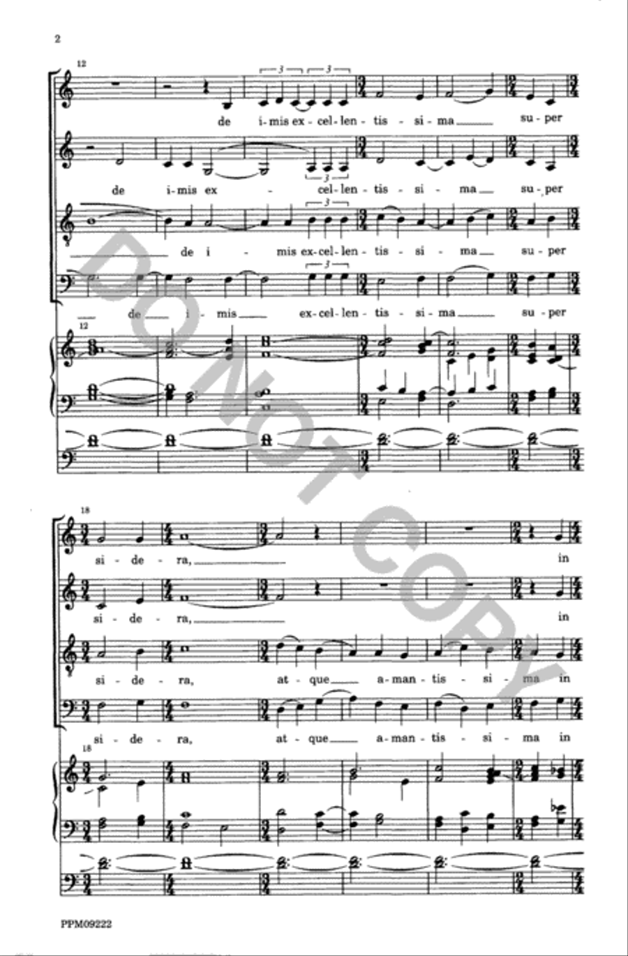 Respond: Caritas Abundat in Omnia 4-Part scores gallery preview page 3
