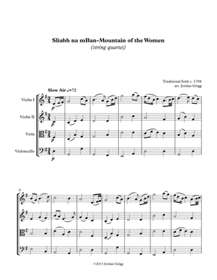 Sliabh na mBan - Mountain of the Women (string quartet)
