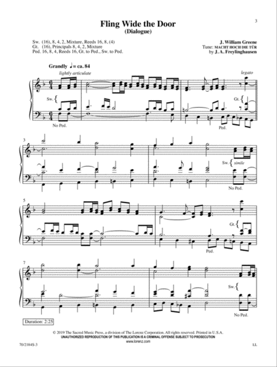 Simply Advent Organ Solo scores gallery preview page 3