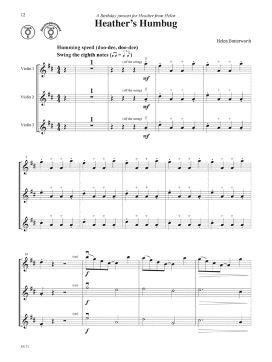 Gems for Violin Ensembles, Book 1 Violin scores gallery preview page 9
