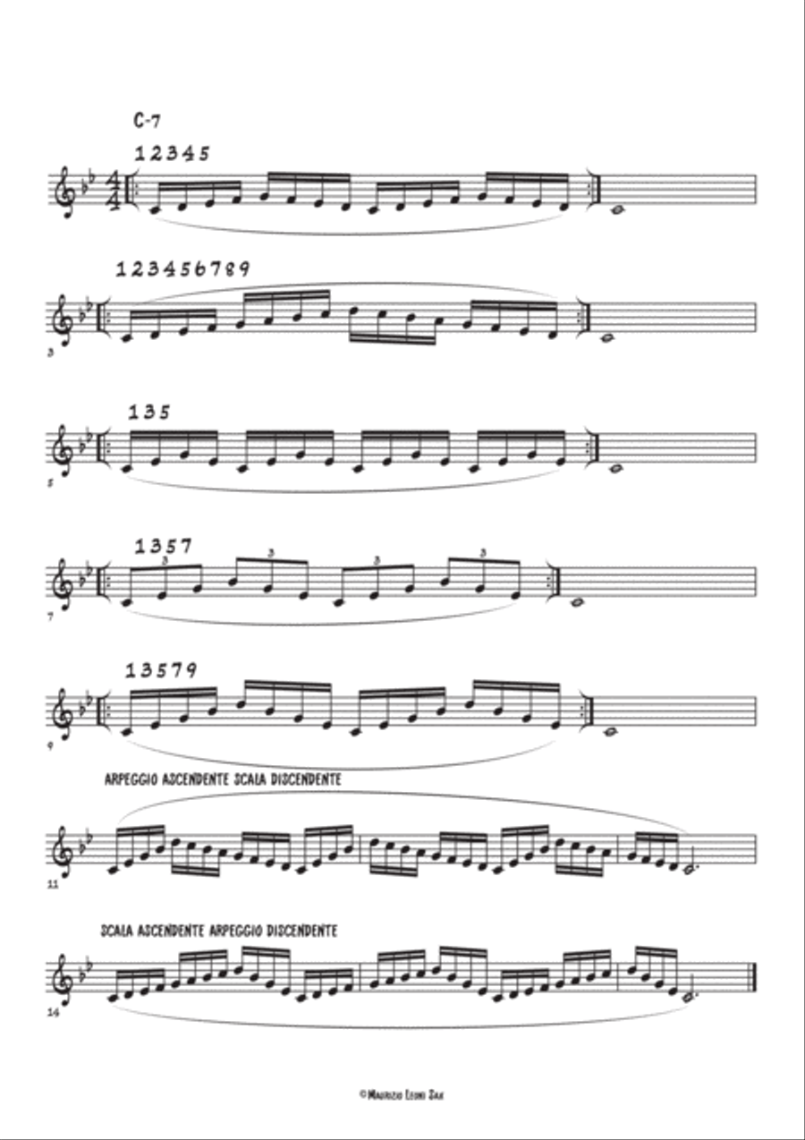 Le Scale Doriche Per Tutti I Sassofoni Alto Saxophone scores gallery preview page 2