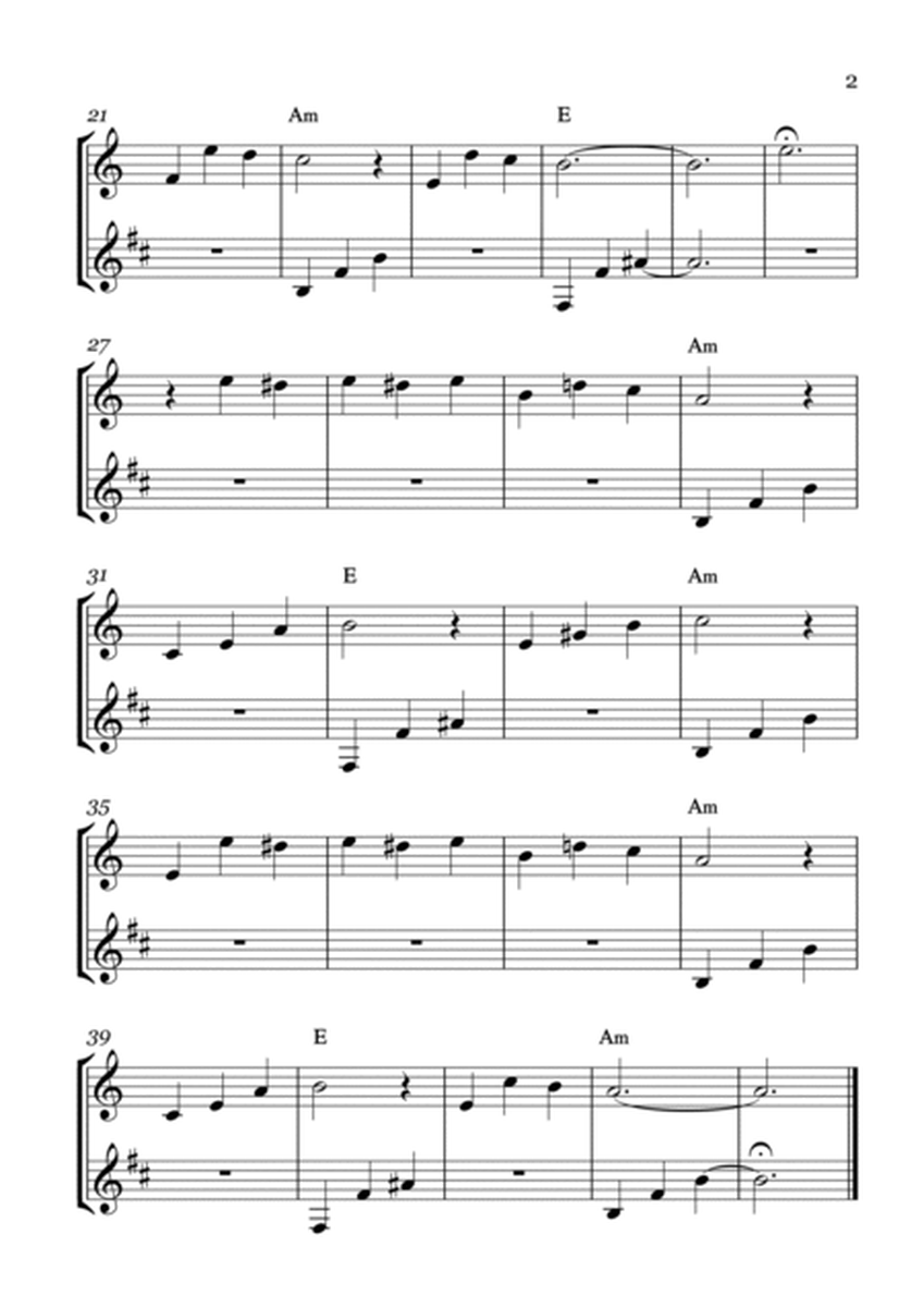Für Elise - for Flute and Clarinet With chords image number null
