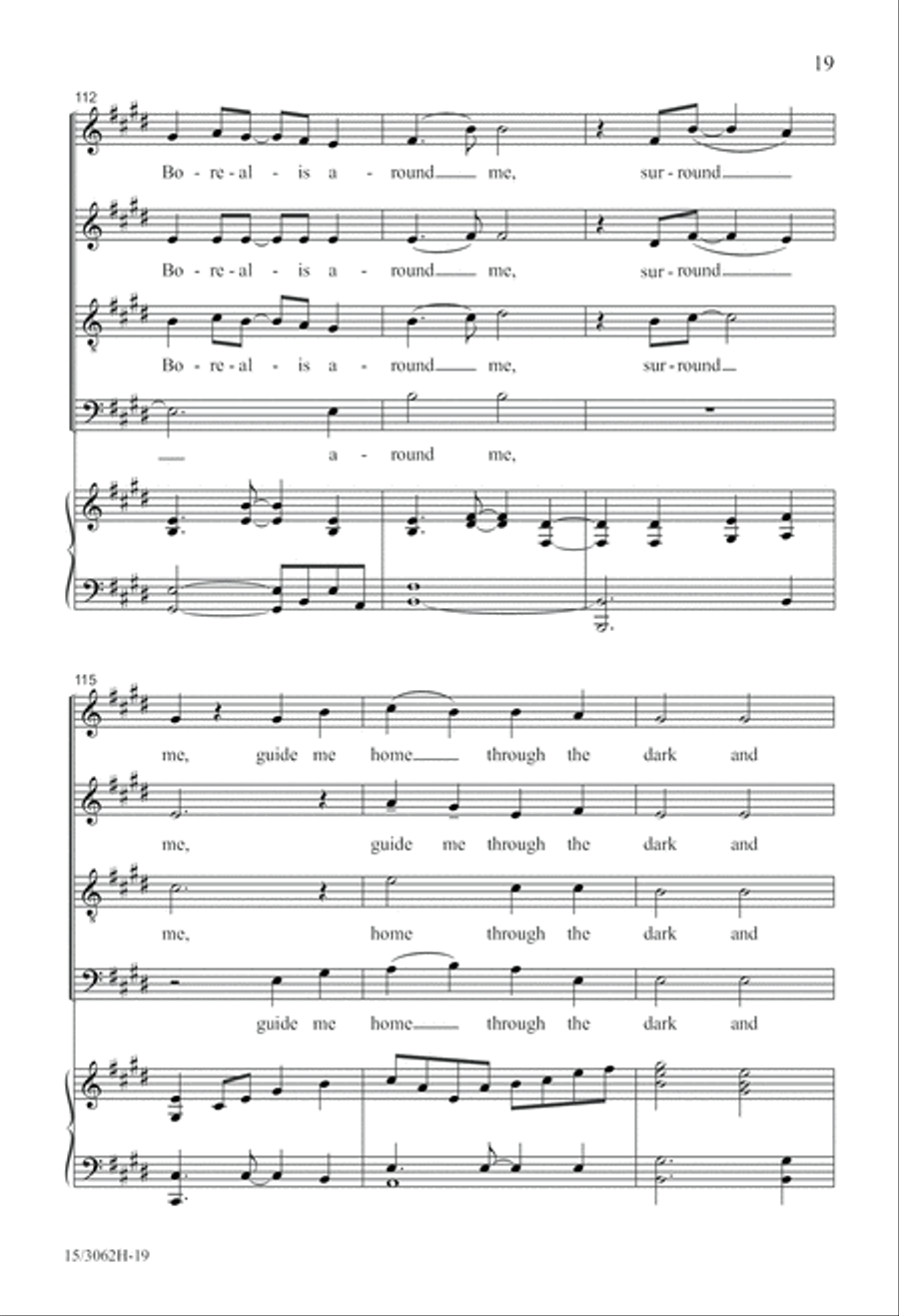 Aurora Borealis 4-Part scores gallery preview page 20
