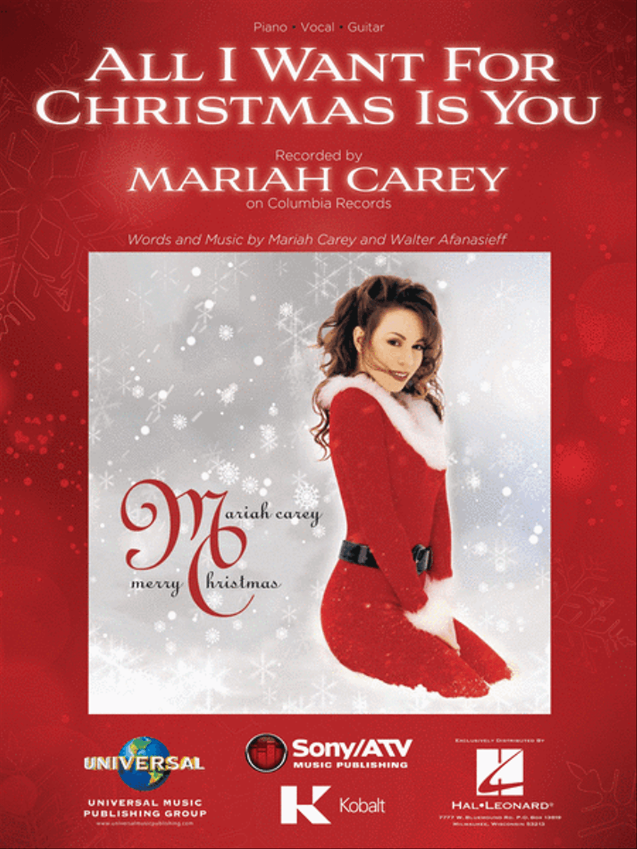 All I Want for Christmas Is You Piano, Vocal, Guitar scores gallery preview page 1