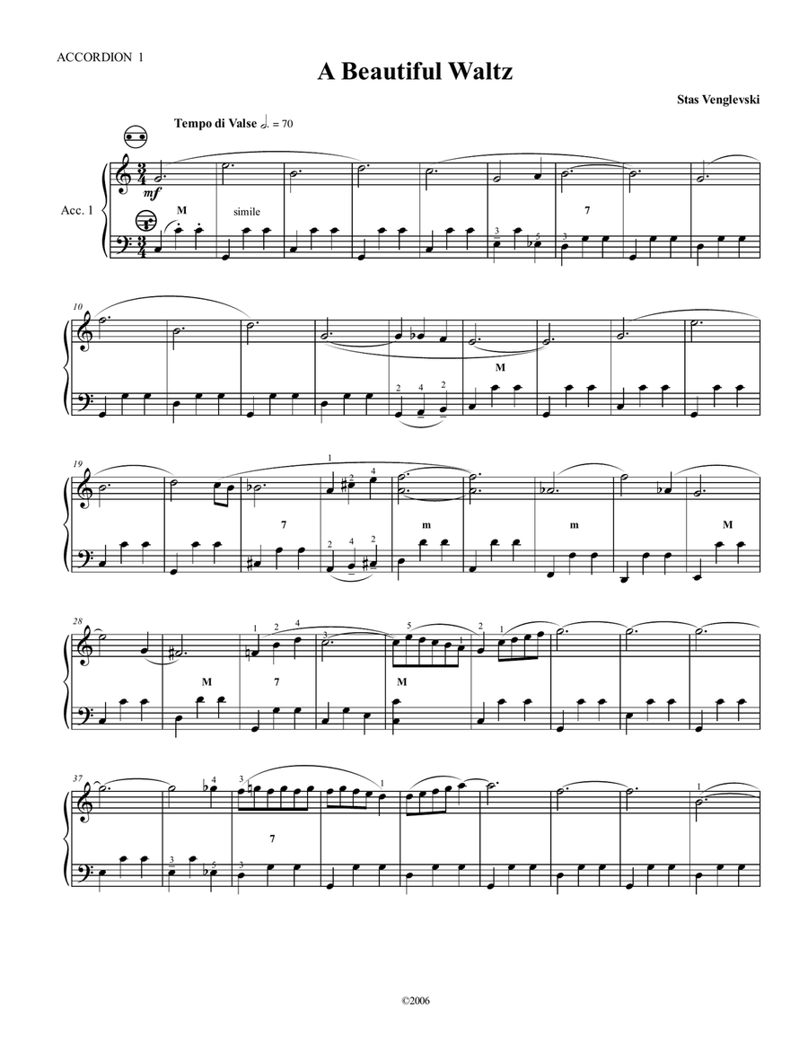 Beautiful sales accordion music