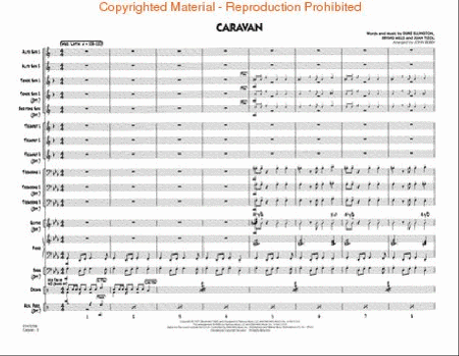 Caravan Jazz Ensemble scores gallery preview page 3