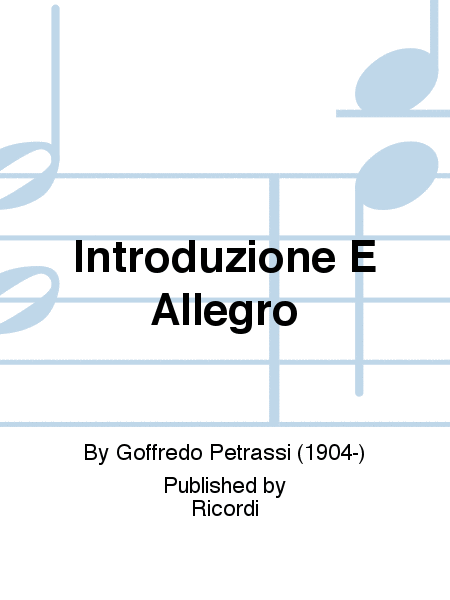 Introduzione E Allegro
