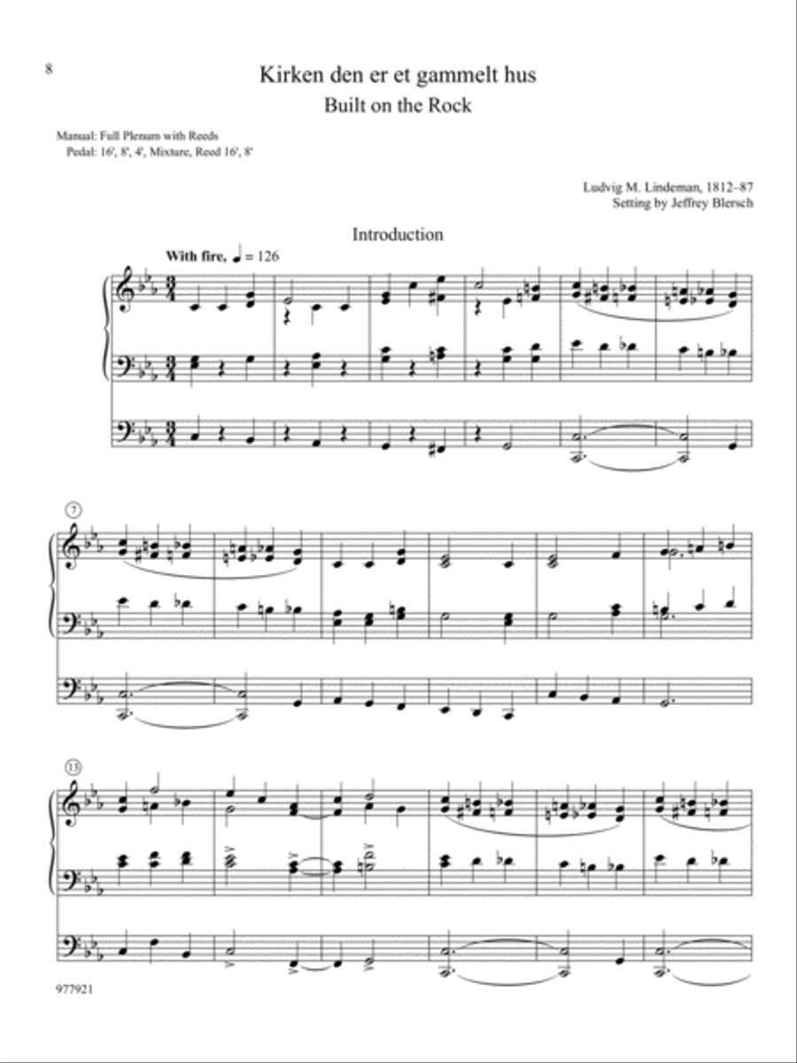 Introductions, Harmonizations, Accompaniments, Interpretations, Vol. 9 Organ scores gallery preview page 3