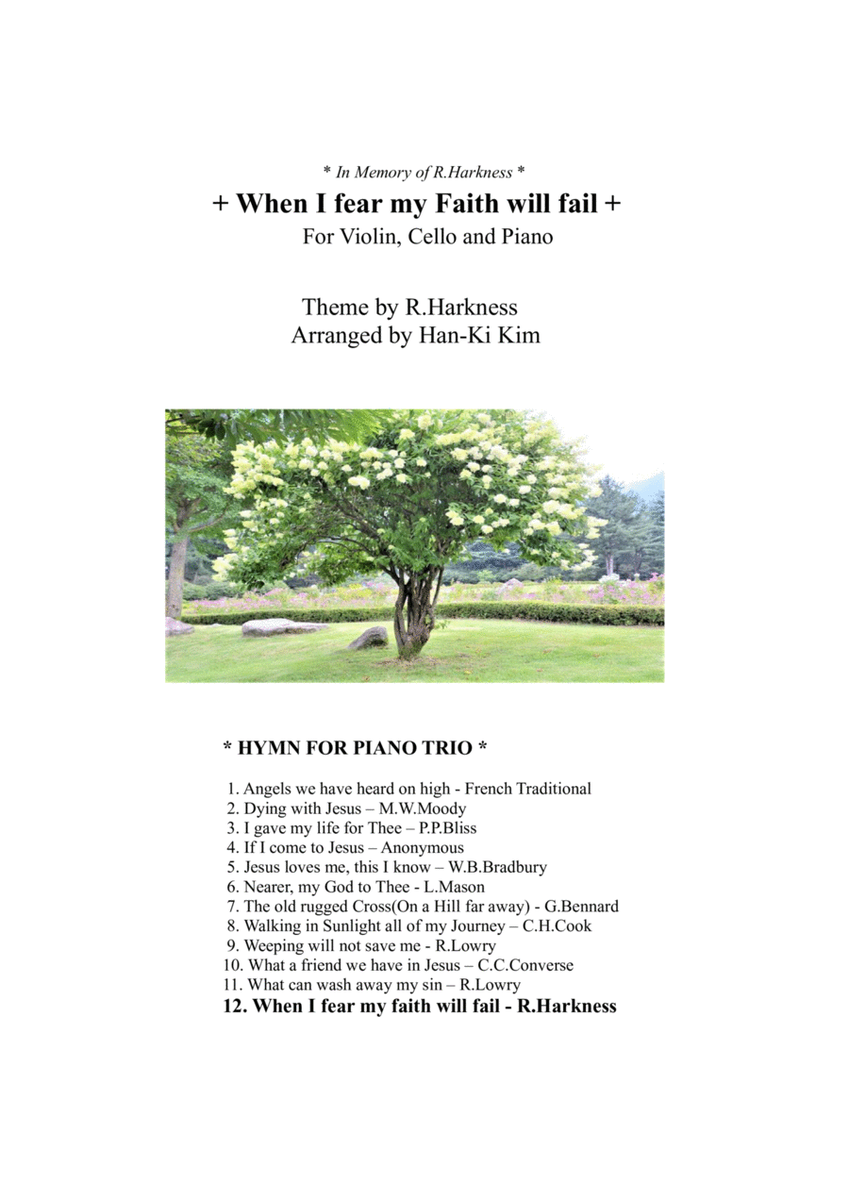When I fear my faith will fail (For Piano Trio ) image number null