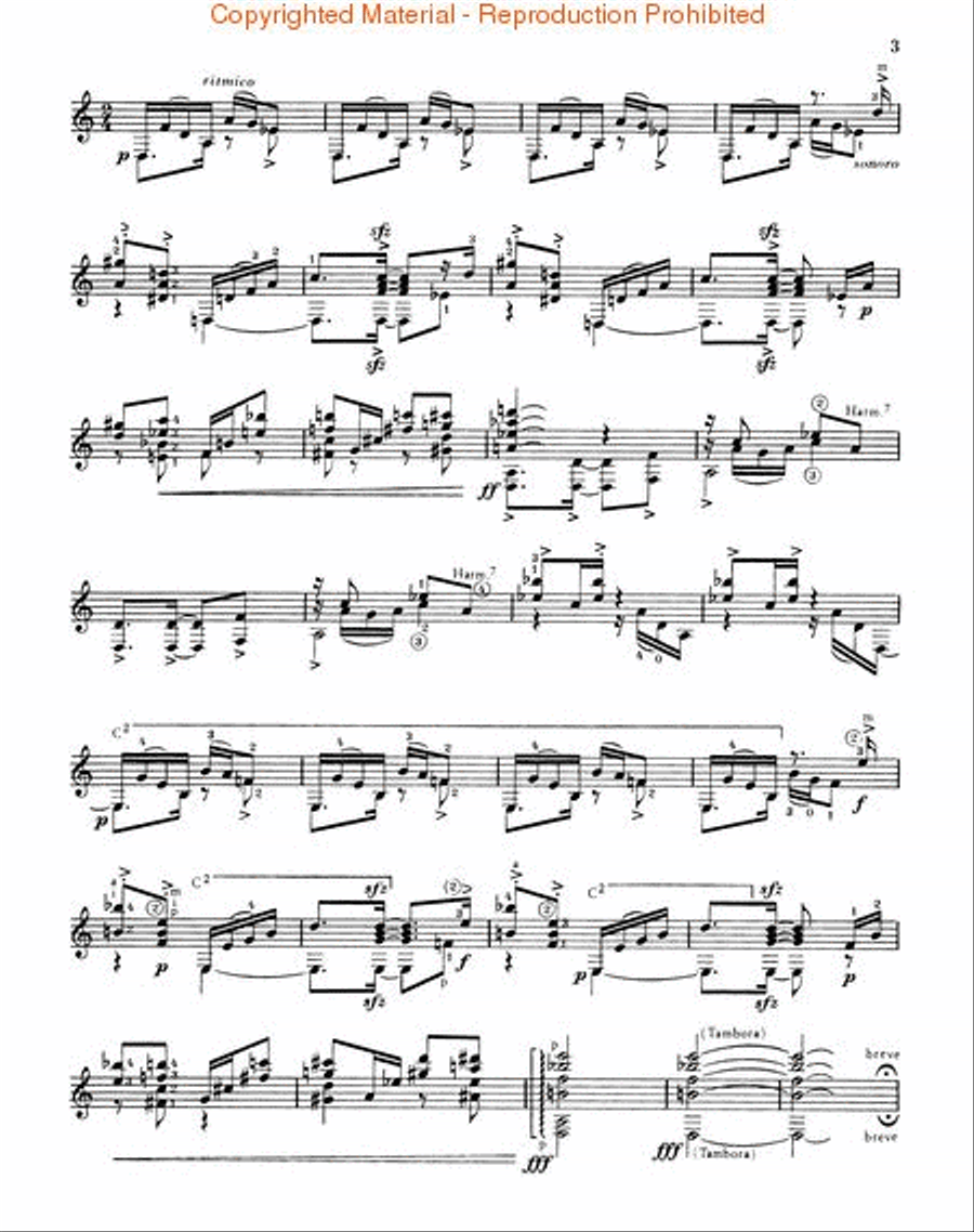 Danza Caracteristica (1957) Acoustic Guitar scores gallery preview page 3