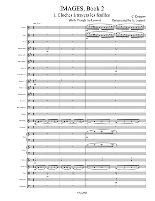 C. Debussy - Images, Book 2, Orchestrated by A. Leytush - Score Only