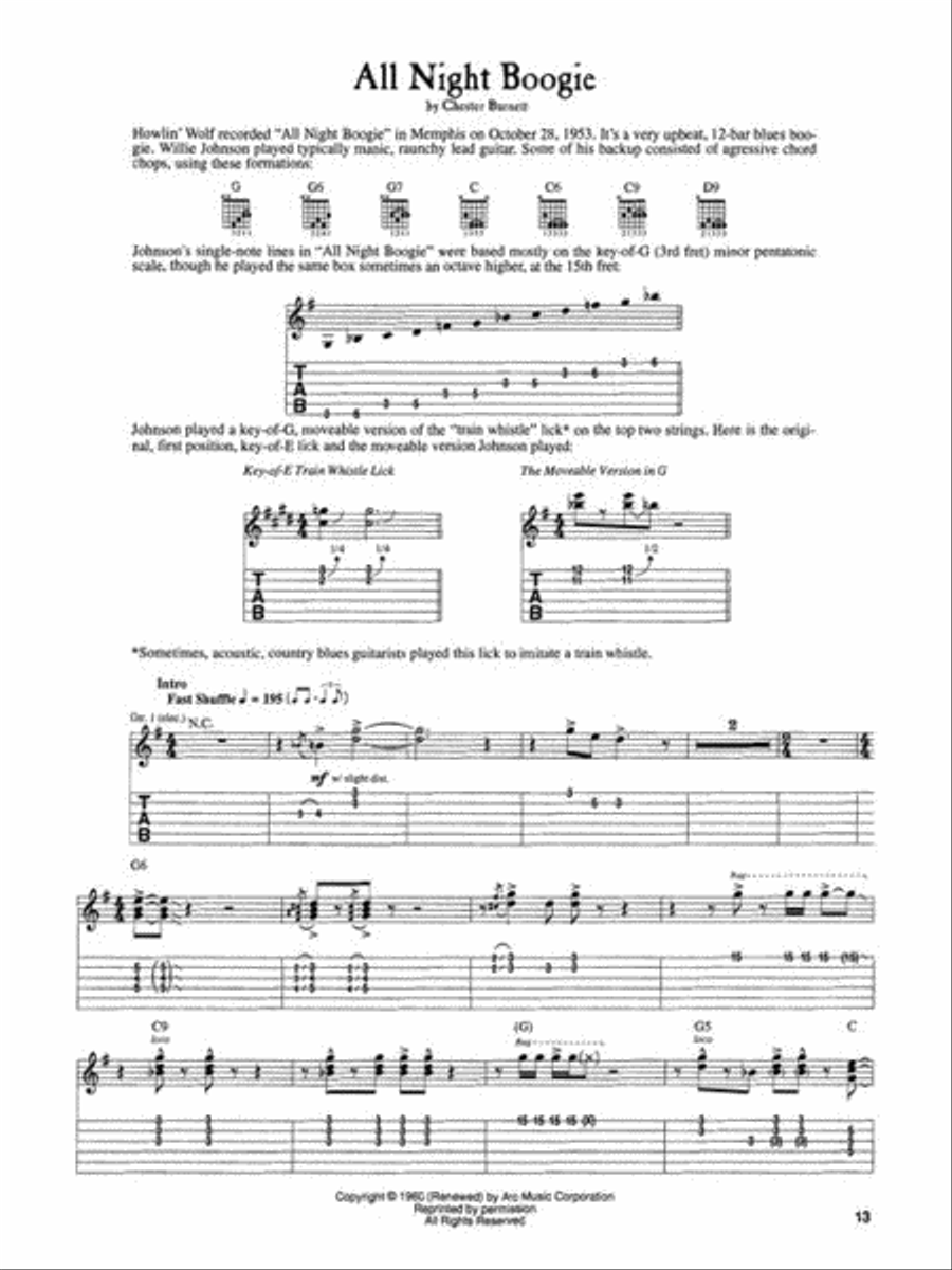 Howlin' Wolf Electric Guitar scores gallery preview page 10
