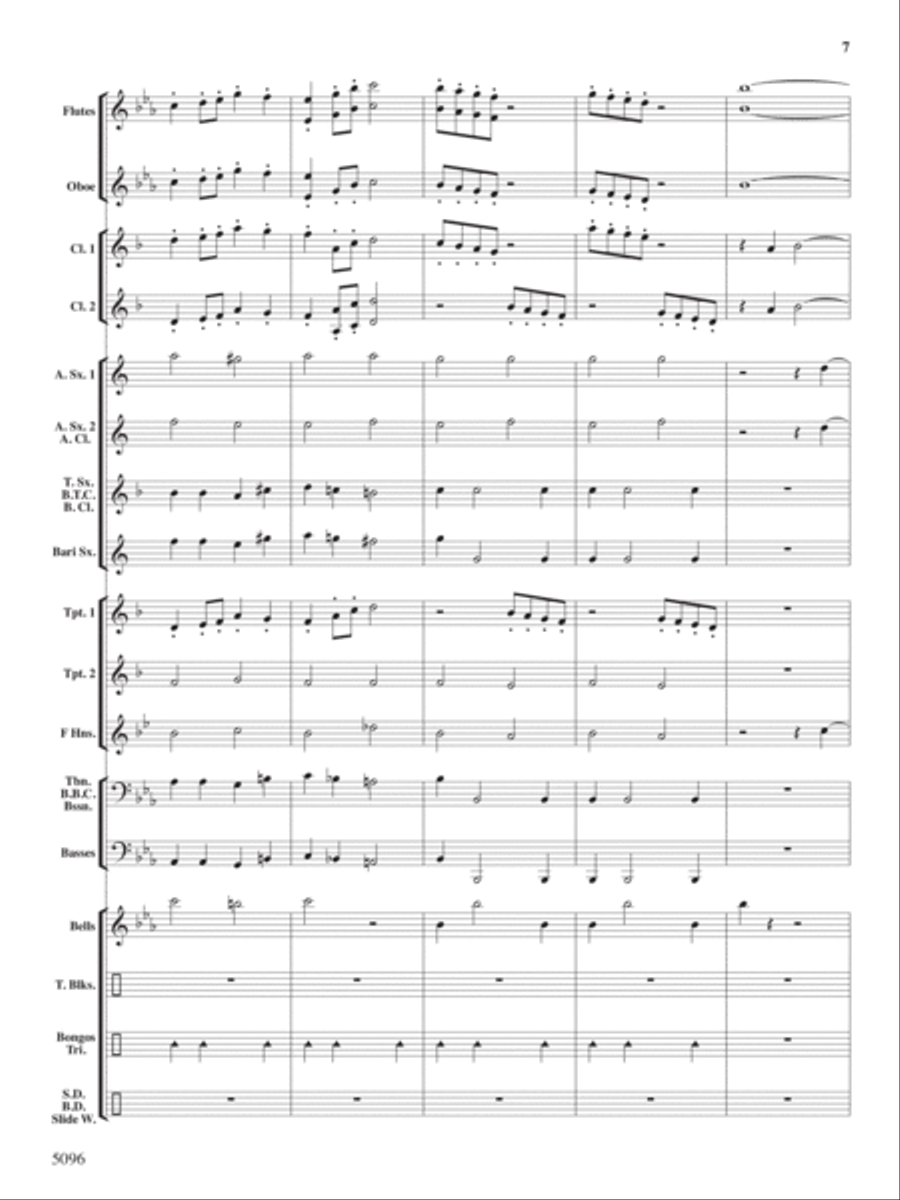 Portly Penguin Parade Concert Band scores gallery preview page 6