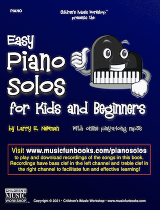 Book cover for Easy Piano Solos for Kids and Beginners