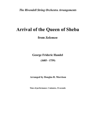 Arrival of the Queen of Sheba from Solomon