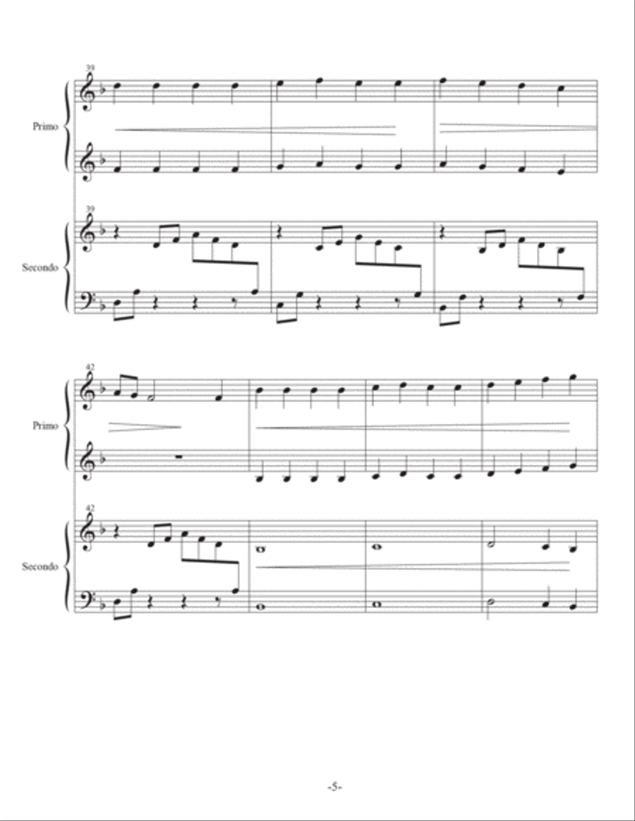 Mary, Did You Know? Mary, Did You Know? 1 Piano, 4-Hands scores gallery preview page 5