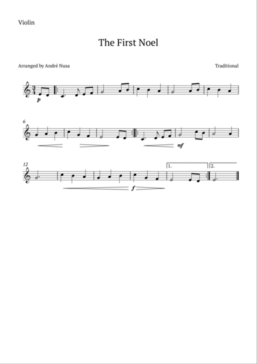 The First Noel String Duet scores gallery preview page 2