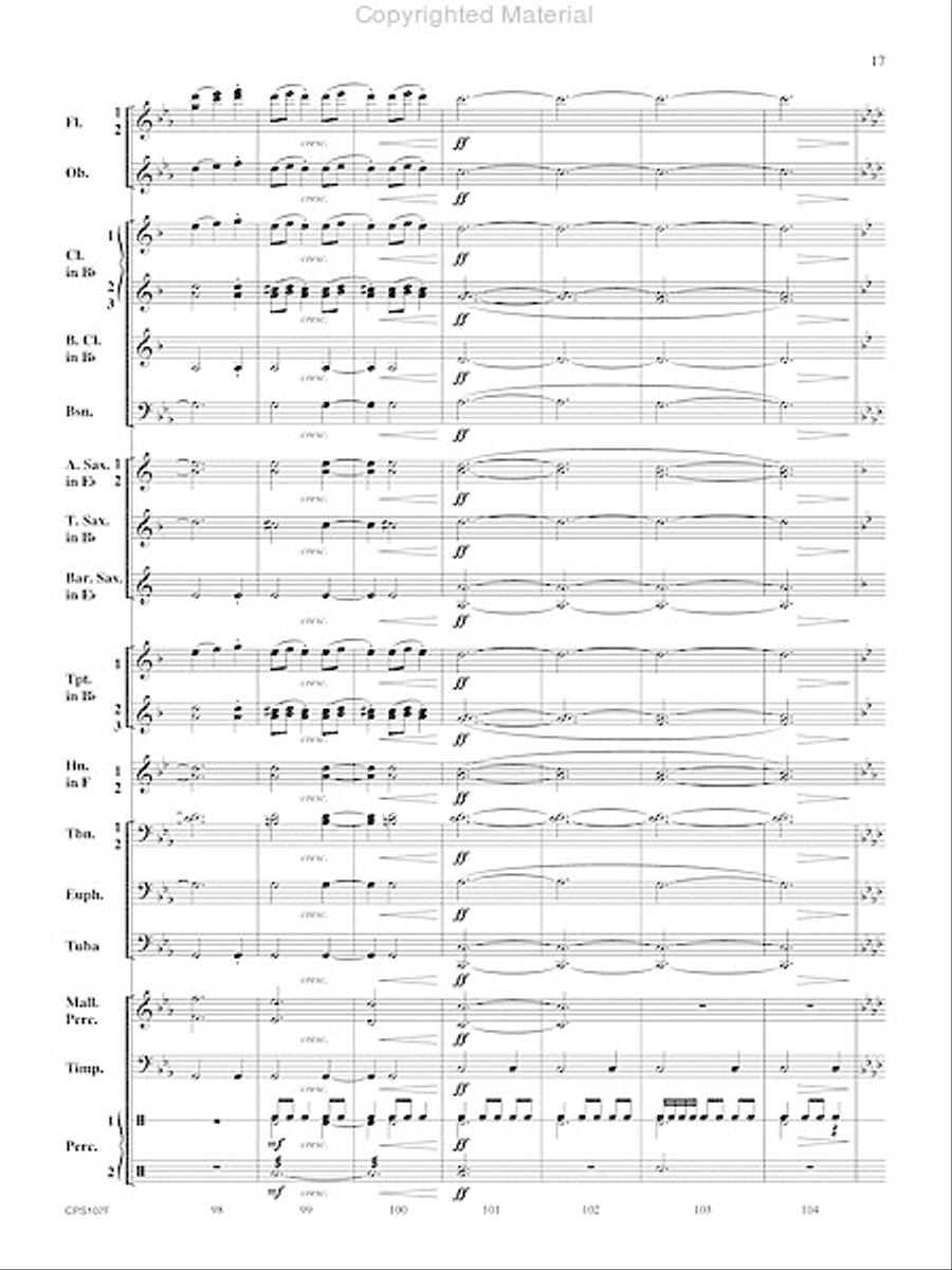 Carol of the Bells Concert Band scores gallery preview page 18