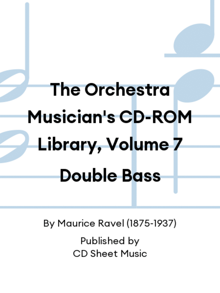 The Orchestra Musician's CD-ROM Library, Volume 7 Double Bass Double Bass scores gallery preview page 1