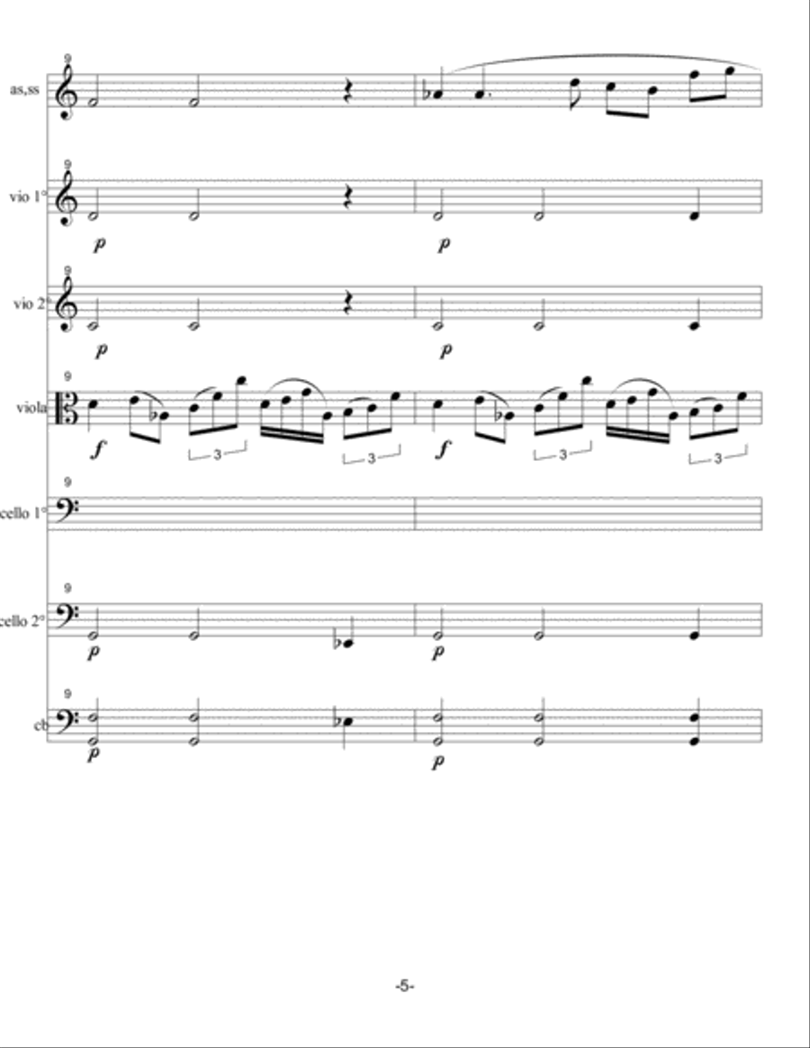 ARCHETIPO DI SOGNO IN UNA NOTTE D'INVERNO Chamber Orchestra scores gallery preview page 5