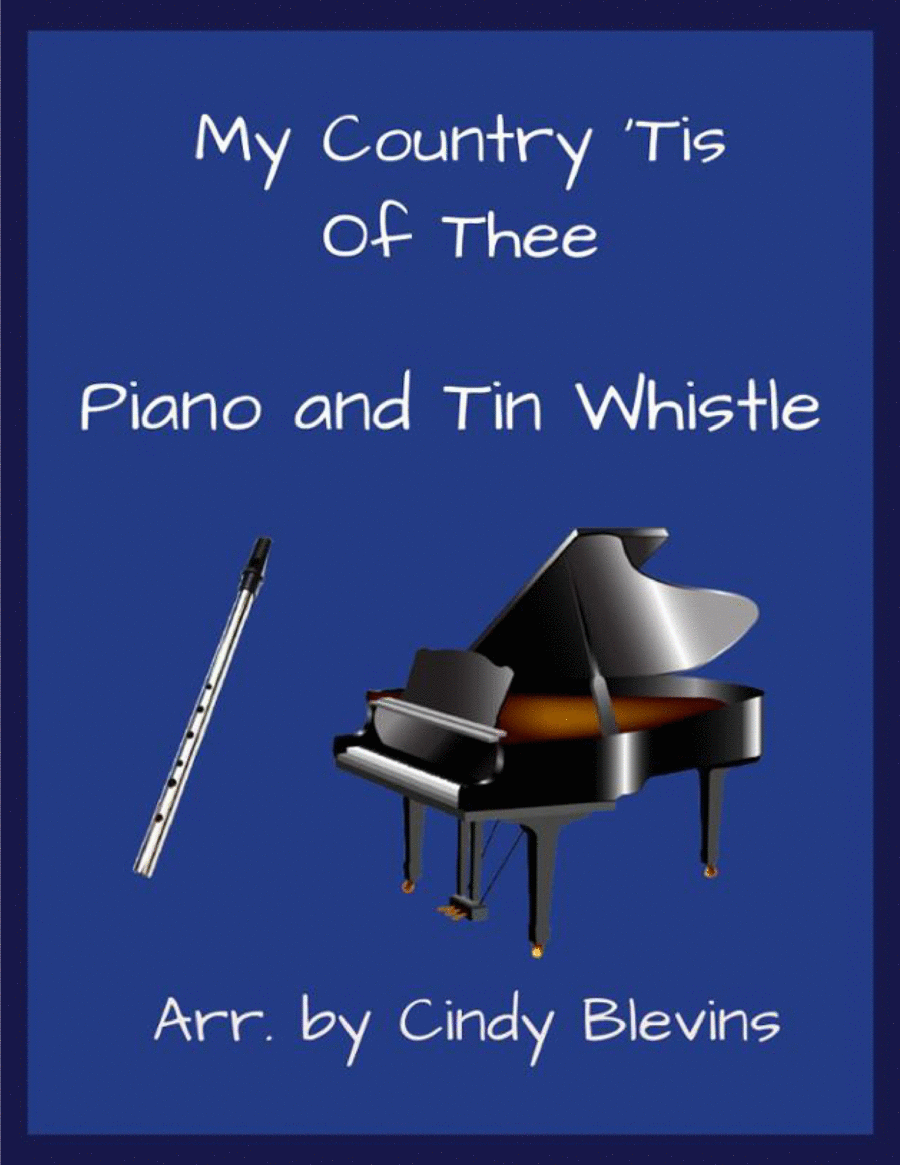 My Country 'Tis Of Thee, Piano and Tin Whistle (D) image number null